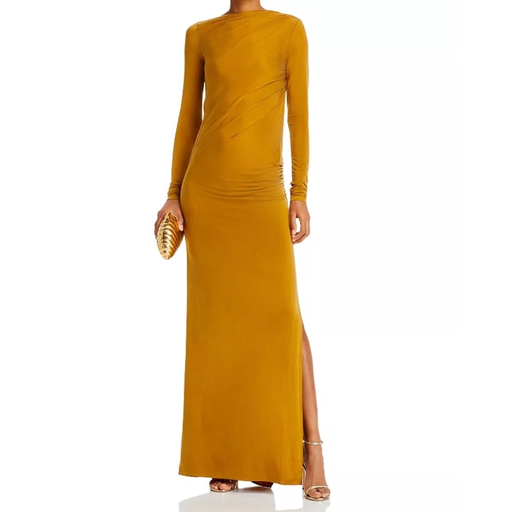 NWT | The Andamane Sophie Maxi Dress Gold | Sz IT 38 - Picture 5 of 12